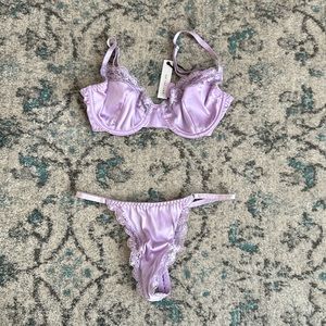 Kat the Label lingerie set. Never worn. L top, S bottom
